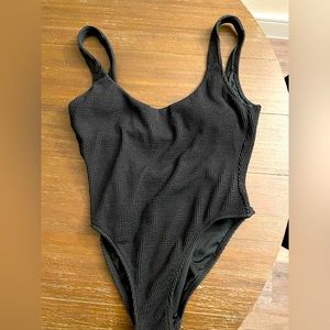 J. Crew scrunchie classic scoop neck one piece bathing suit, size 10